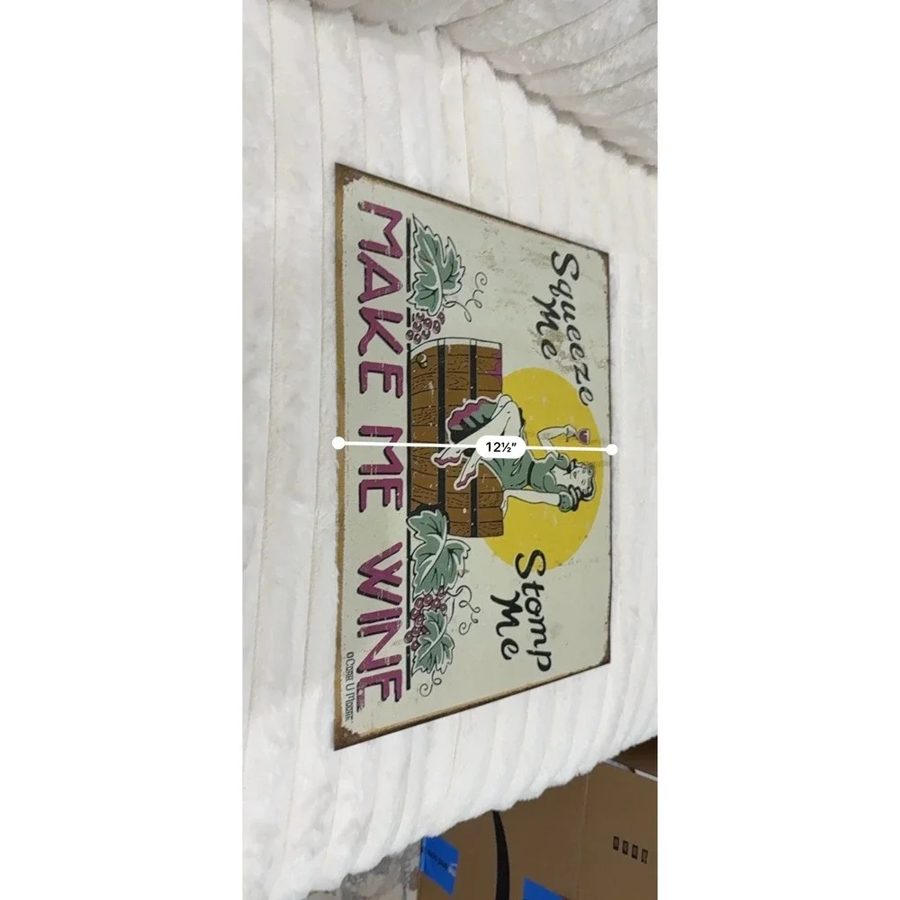 Vintage Style Metal Wine Sign 